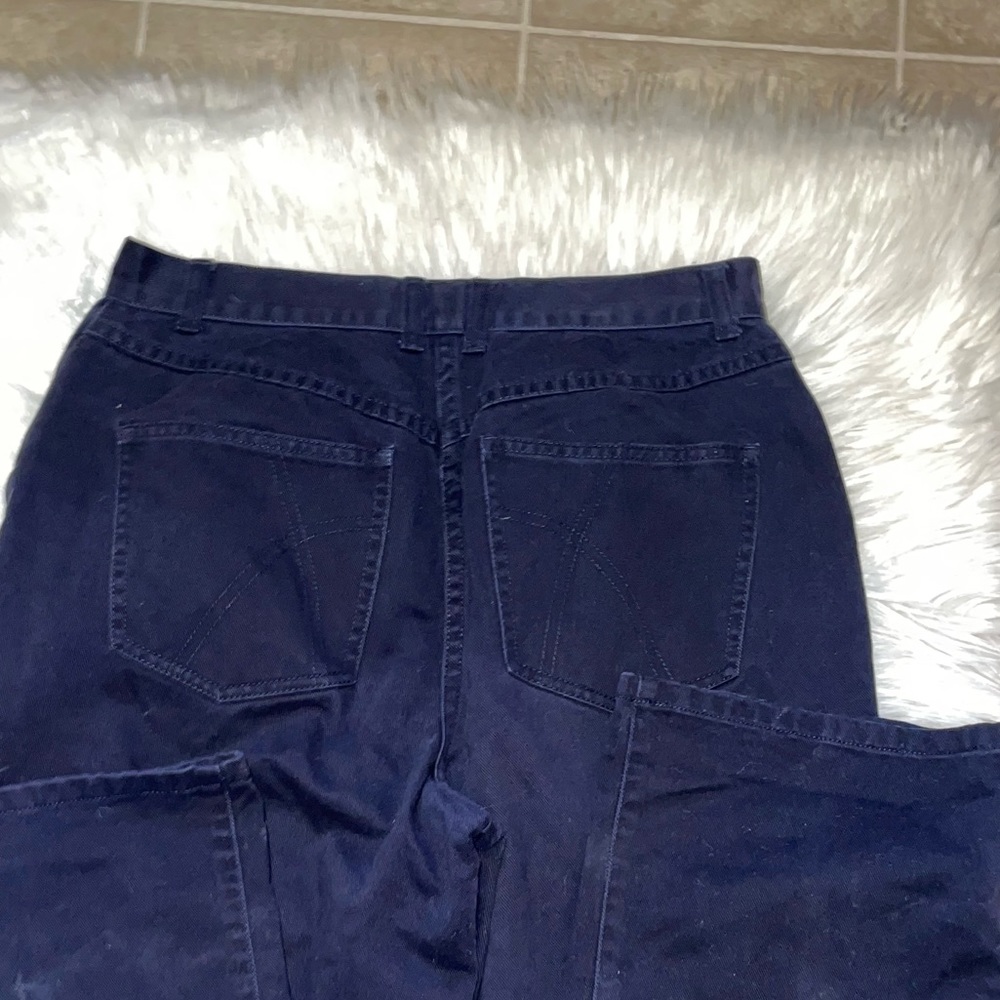 Dark Blue Corduroy Pants - Picture 3 of 3